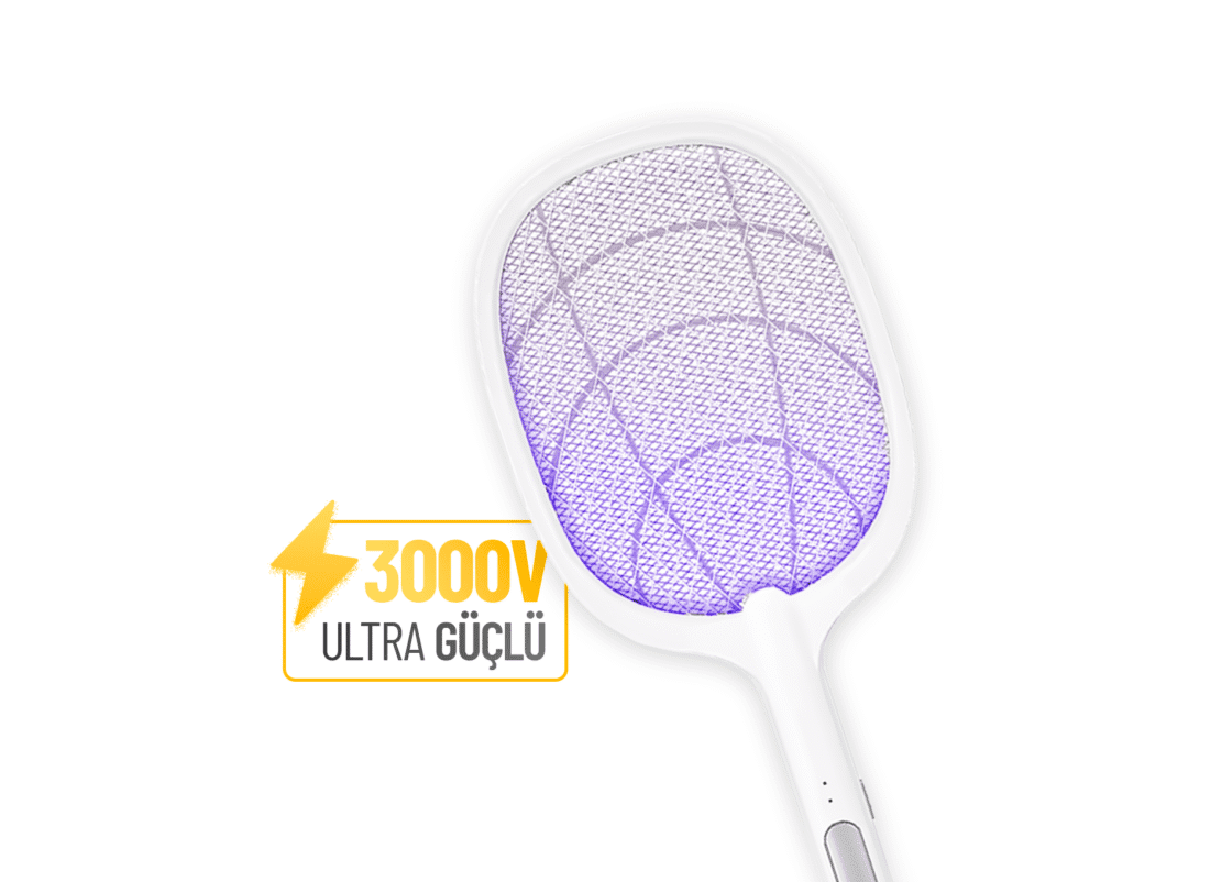 Şarjlı Sinek Raketi 5000V