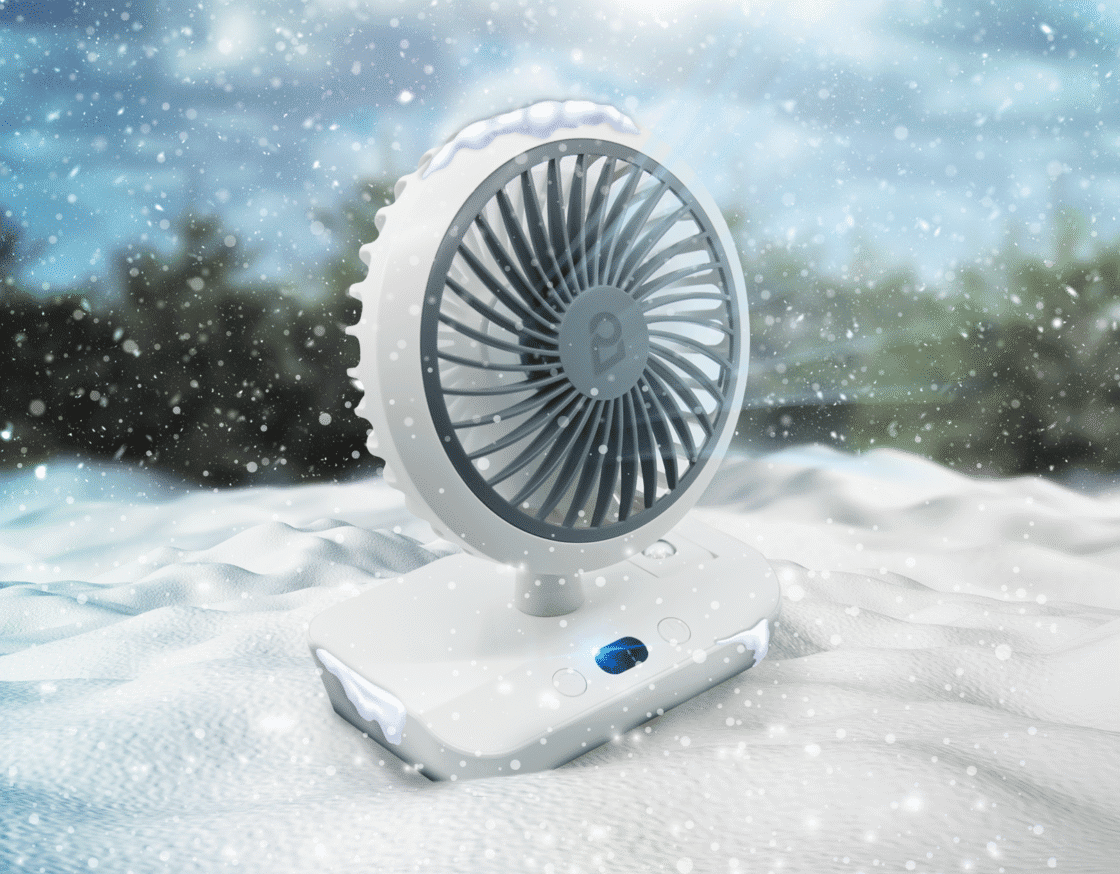 180° Otomatik Dönen Şarjlı Fan